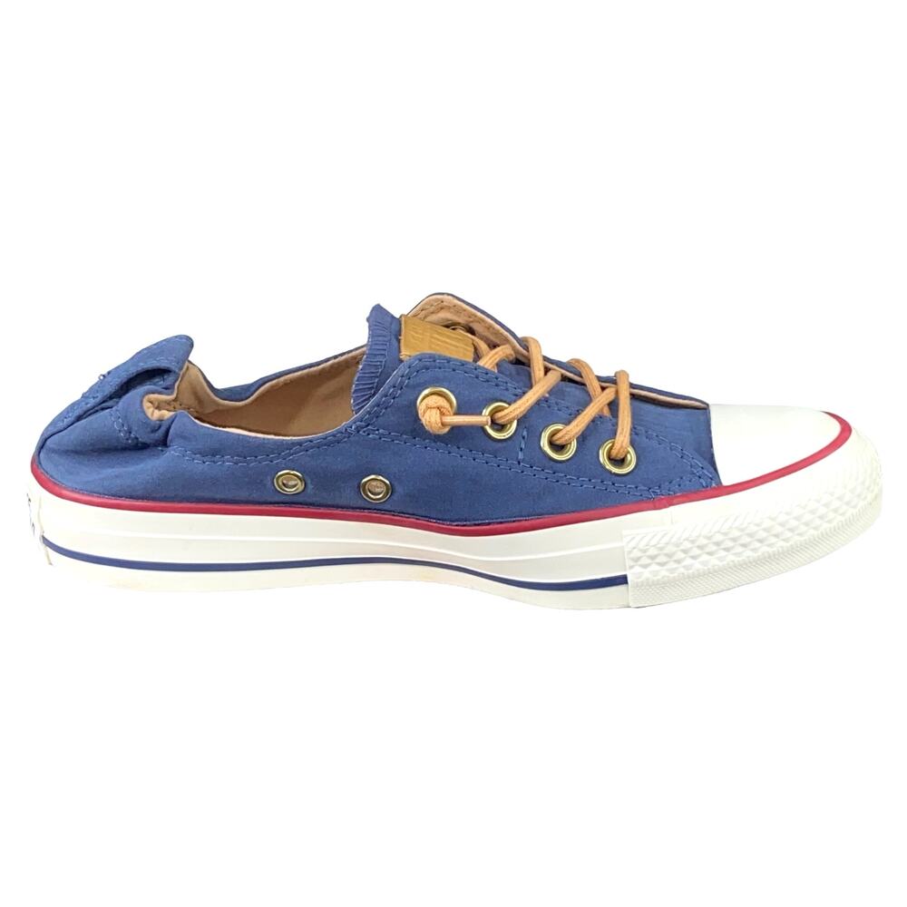 Converse Women's Shoreline Blue White Slip On Sneaker Size US 6 - Picture 4 of 9